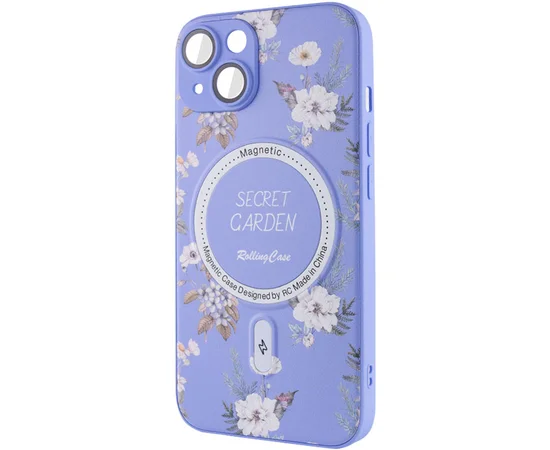 TPU+PC чехол Secret Garden with MagSafe для Apple iPhone 13 (6.1") Lilac