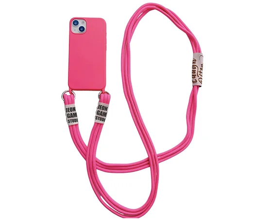 Чехол TPU two straps California для Apple iPhone 13 (6.1") Розовый