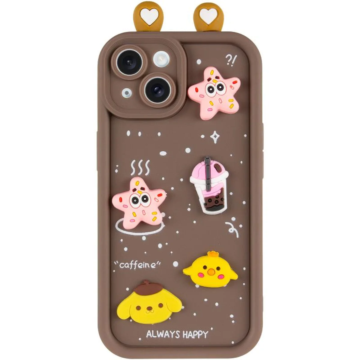 Чохол TPU Toys Case with Ears для Apple iPhone 13 (6.1") Brown