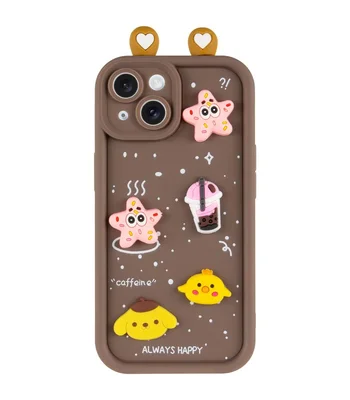 Чохол TPU Toys Case with Ears для Apple iPhone 13 (6.1") Brown