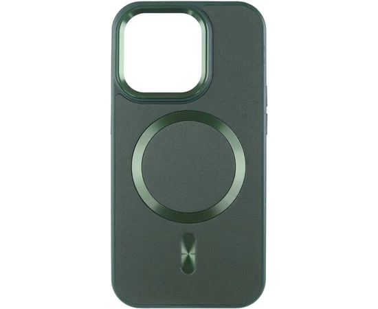 Кожаный чехол SnapCase with MagSafe для Apple iPhone 13 / 14 (6.1") Green