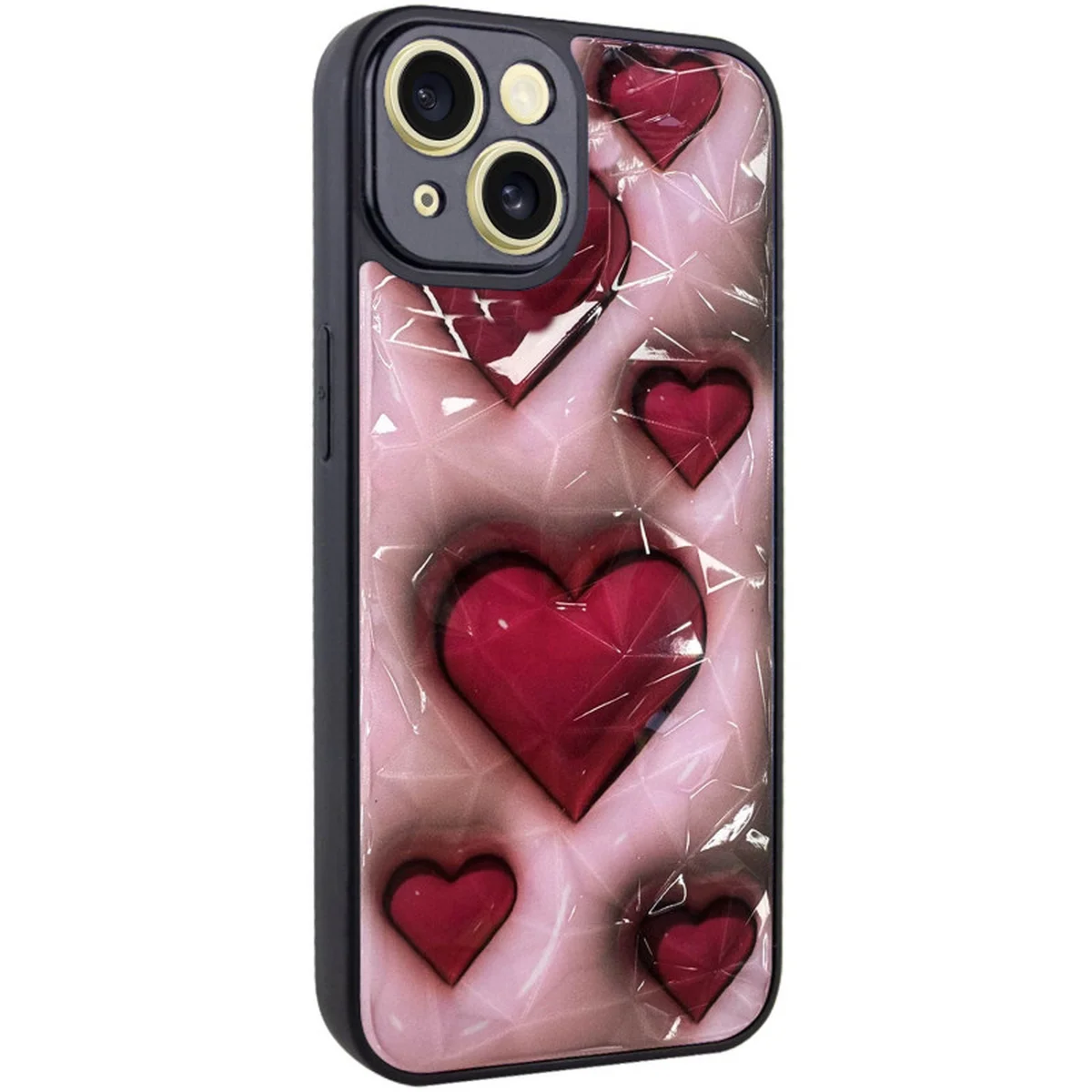 TPU+PC чехол Prisma Plushie для Apple iPhone 13 (6.1") Hearts