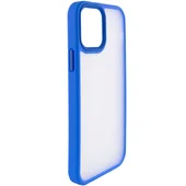 TPU+PC чехол Metal Buttons для Apple iPhone 13 (6.1") Голубой