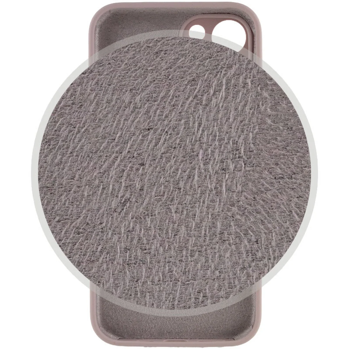 Чехол Silicone Case Full Camera Protective (AA) для Apple iPhone 13 (6.1") Серый / Lavender