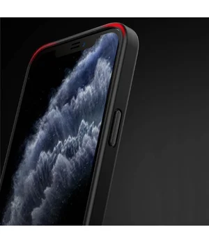 TPU+PC чехол Metal Buttons для Apple iPhone 13 (6.1") Черный