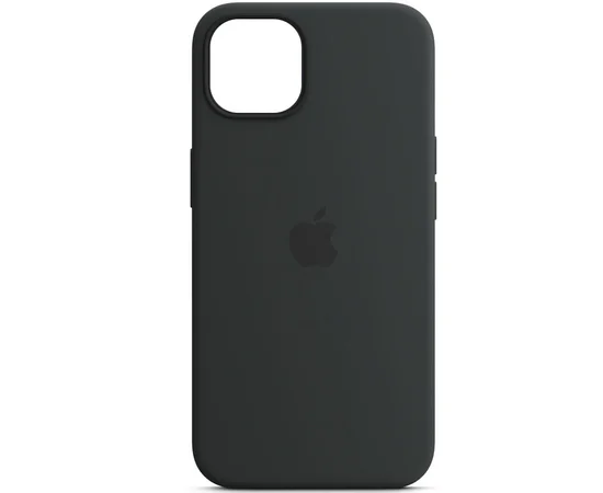 Чехол Silicone case (AAA) full with Magsafe and Animation для Apple iPhone 13 (6.1") Черный / Midnight
