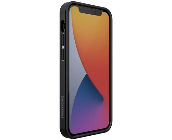 Карбоновая накладка Nillkin Synthetic Fiber series для Apple iPhone 13 (6.1") Черный