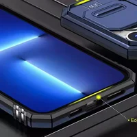 Ударопрочный чехол Camshield Army Ring для Apple iPhone 13 (6.1") Синий / Navy