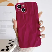 Чехол TPU Texture для Apple iPhone 13 (6.1") Red