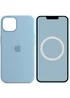 Чохол Silicone case (AAA) full with Magsafe and Animation для Apple iPhone 13 (6.1") Синій / Blue Fog
