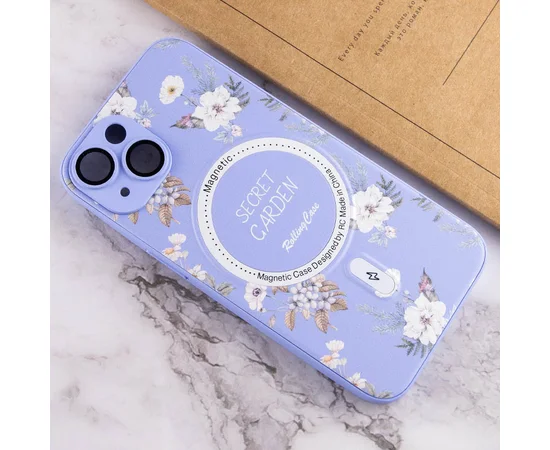 TPU+PC чехол Secret Garden with MagSafe для Apple iPhone 13 (6.1") Lilac