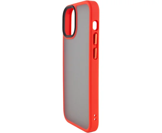 TPU+PC чохол Metal Buttons для Apple iPhone 13 (6.1") Червоний