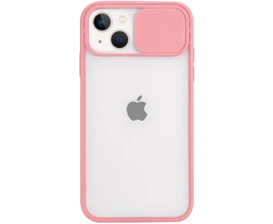 Чехол Camshield mate TPU со шторкой для камеры для Apple iPhone 13 (6.1") Розовый