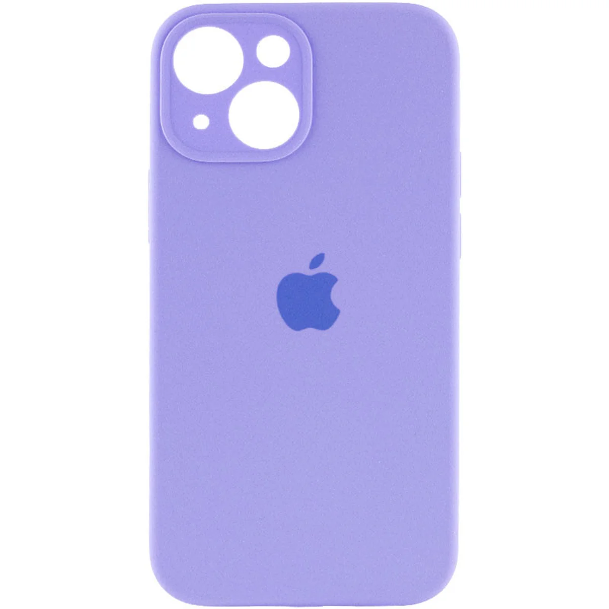 Чехол Silicone Case Full Camera Protective (AA) для Apple iPhone 13 (6.1") Сиреневый / Dasheen