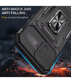 Ударопрочный чехол Camshield Army Ring для Apple iPhone 13 (6.1") Черный / Black