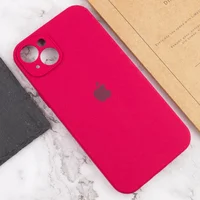 Чохол Silicone Case Full Camera Protective (AA) Apple iPhone 13 (6.1") Червоний / Rose Red / PVH