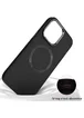 TPU чехол Bonbon Metal Style with MagSafe для Apple iPhone 13 (6.1") Черный / Black