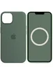 Чехол Silicone case (AAA) full with Magsafe and Animation для Apple iPhone 13 (6.1") Зеленый / Eucalyptus