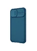 Карбонова накладка Nillkin CamShield Pro Magnetic для Apple iPhone 13 (6.1") Синій