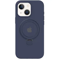 Чехол Silicone Case Full Protective with Ring для Apple iPhone 13 / 14 (6.1") Dark Blue