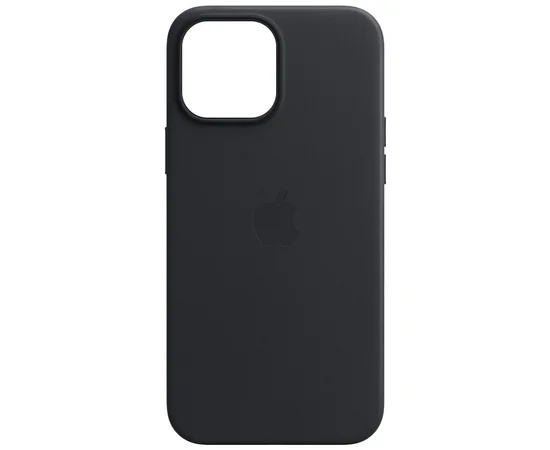 Кожаный чехол Leather Case (AA) with MagSafe для Apple iPhone 13 (6.1") Black