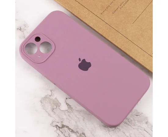 Чохол Silicone Case Full Camera Protective (AA) для Apple iPhone 13 (6.1") Ліловий / Lilac Pride