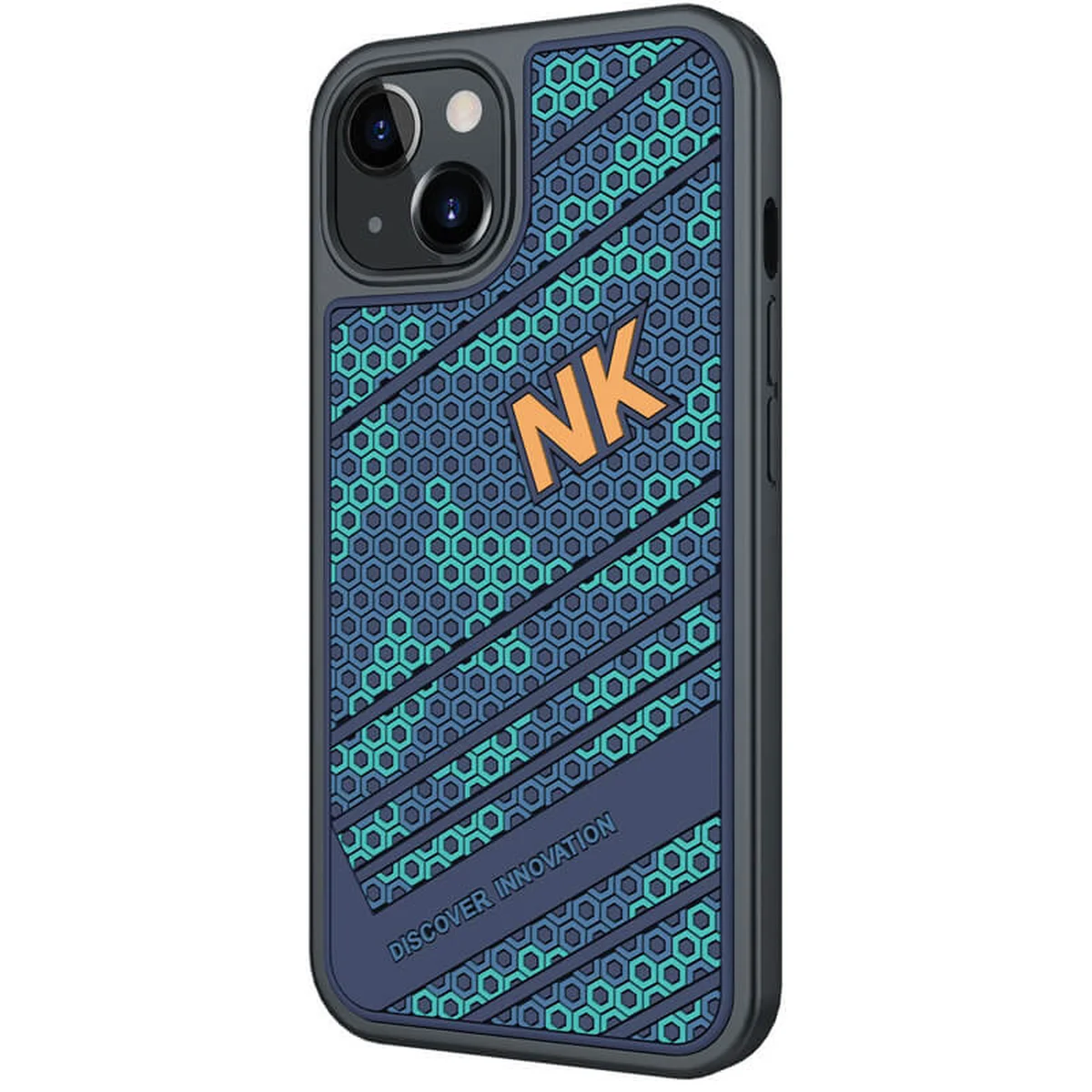 TPU+PC чехол Nillkin Striker для Apple iPhone 13 (6.1") Blue / Green