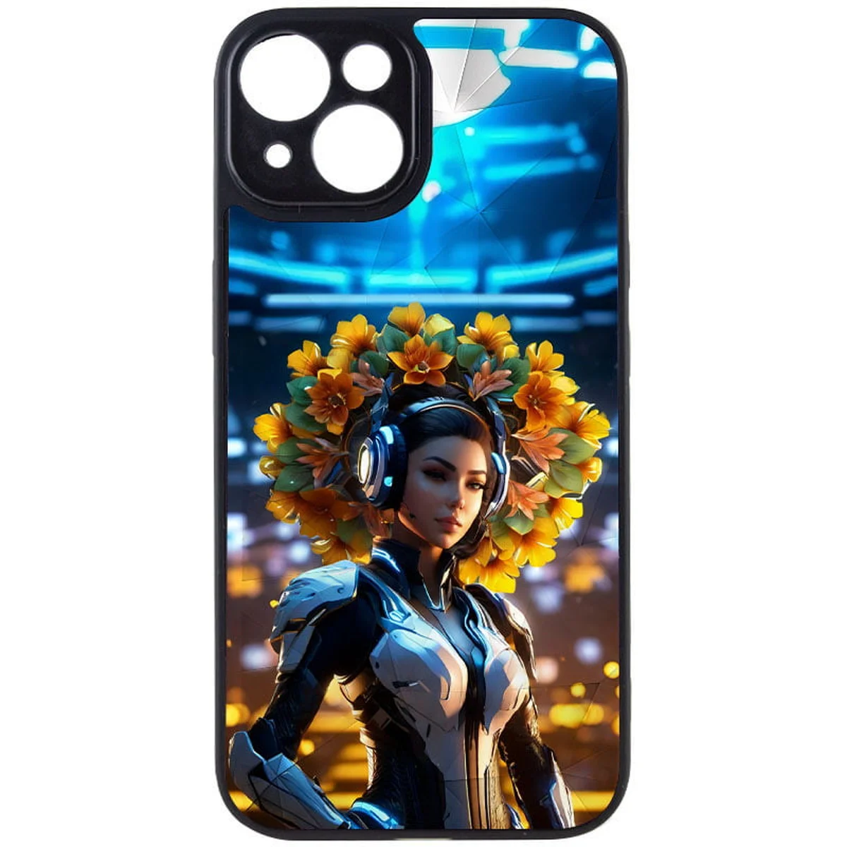 TPU+PC чехол Prisma Ladies для Apple iPhone 13 (6.1") Cyberpunk