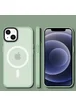 TPU+PC чехол Metal Buttons with MagSafe Colorful для Apple iPhone 13 (6.1") Мятный