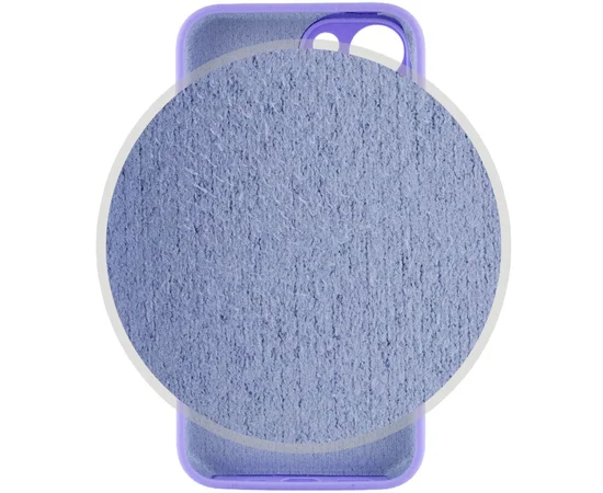 Чехол Silicone Case Full Camera Protective (AA) для Apple iPhone 13 (6.1") Сиреневый / Dasheen