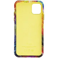 Кожаный чехол Colour Splash для Apple iPhone 13 (6.1") Orange / Red