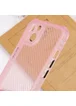 Чехол TPU Ease Carbon color series для Apple iPhone 13 (6.1") Розовый / Прозрачный