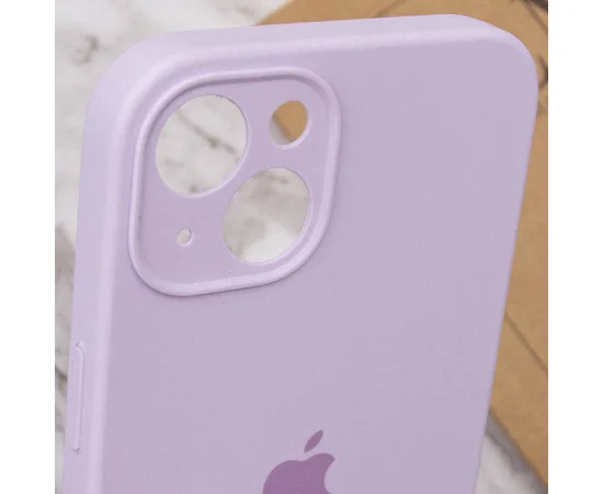 Чехол Silicone Case Full Camera Protective (AA) для Apple iPhone 13 (6.1") Сиреневый / Lilac