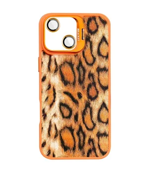 Чехол TPU+PC Wild Leopard with MagSafe and Lens для Apple iPhone 13 / 14 (6.1") Orange