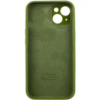 Чехол Silicone Case Full Camera Protective (AA) для Apple iPhone 13 (6.1") Зеленый / Dark Olive