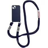 Чехол TPU two straps California для Apple iPhone 13 (6.1") Темно-синий / Midnight blue