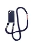 Чехол TPU two straps California для Apple iPhone 13 (6.1") Темно-синий / Midnight blue