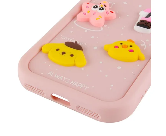 Чехол TPU Toys Case with Ears для Apple iPhone 13 (6.1") Light Pink