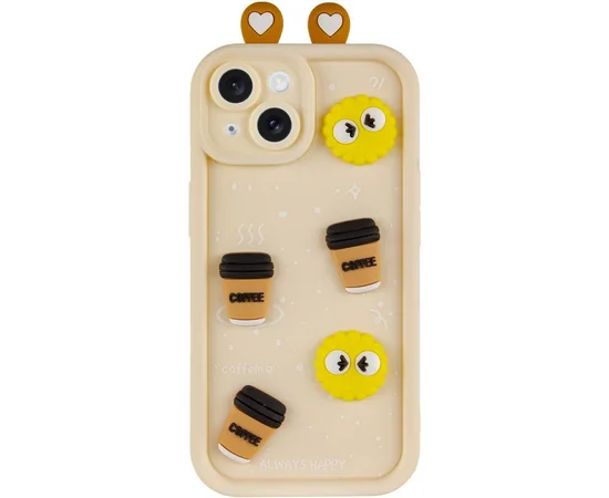 Чехол TPU Toys Case with Ears для Apple iPhone 13 (6.1") Sand