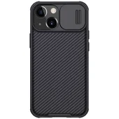 Карбоновая накладка Nillkin Camshield (шторка на камеру) для Apple iPhone 13 (6.1") Черный / Black
