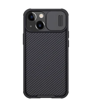 Карбонова накладка Nillkin Camshield (шторка на камеру) для Apple iPhone 13 (6.1 ") Чорний / Black