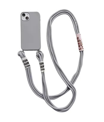 Чохол TPU two straps California для Apple iPhone 13 (6.1") Сірий / Stone