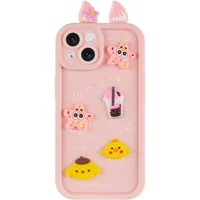 Чехол TPU Toys Case with Ears для Apple iPhone 13 (6.1") Light Pink