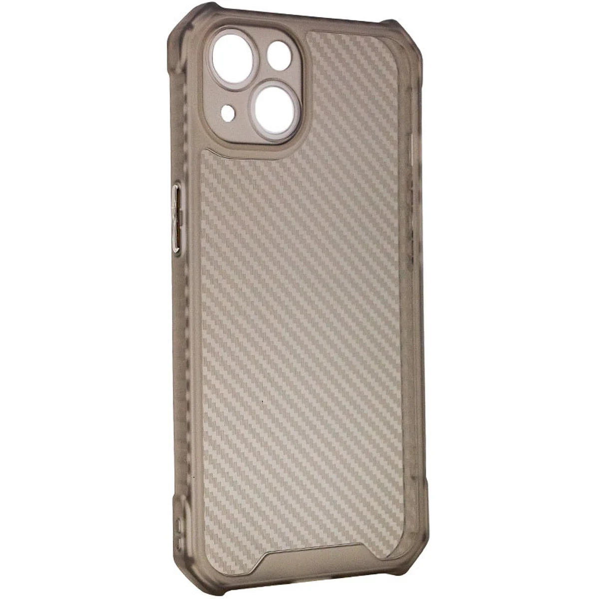 Чохол TPU Ease Carbon для Apple iPhone 13 (6.1") Чорний / Прозорий