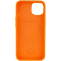 Чехол Silicone case (AAA) full with Magsafe and Animation для Apple iPhone 13 (6.1") Оранжевый / Marigold