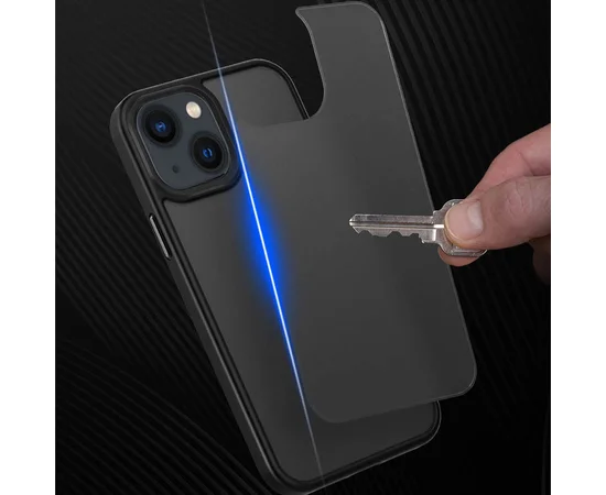 TPU+PC чехол Metal Buttons для Apple iPhone 13 (6.1") Черный