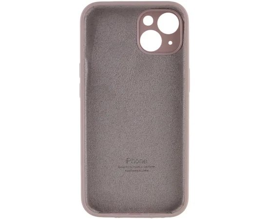 Чехол Silicone Case Full Camera Protective (AA) для Apple iPhone 13 (6.1") Серый / Lavender / PVH