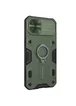 TPU+PC чехол Nillkin CamShield Armor no logo (шторка на камеру) для Apple iPhone 13 (6.1") Зеленый