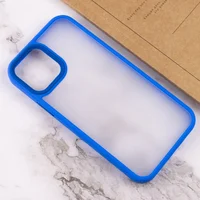 TPU+PC чехол Metal Buttons для Apple iPhone 13 (6.1") Голубой