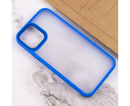 TPU + PC чохол Metal Buttons для Apple iPhone 13 (6.1 ") Блакитний